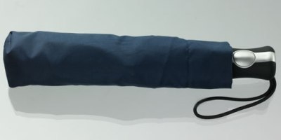 Taschenschirm »Picobello« navyblau geschlossen in Stoffhülle