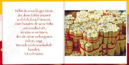 Geschenkbuch »Buddhistische Weisheiten«, 165x165 mm, Beispiel Doppel-Innenseite