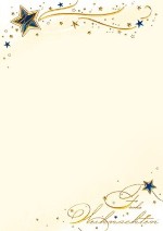 PC-Weihnachtsbrief »Sternenzauber«, 210x297mm