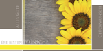 Glückwunschkarte »Sonnenblumen«, 210x105 mm