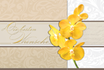 Glückwunschkarte »g«, 170x115 steckte Orchideemm