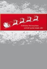 Weihnachtskarte »Rentierschlitten«, 115x170mm
