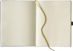 Notizbuch Ivory, 190x250mm, Leseband, Elastikband, Utensilientasche, Kulischlaufe