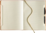 Notizbuch Ivory, 190x250mm, Leseband, Elastikband, Utensilientasche, innenliegende Kulischlaufe
