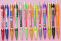 Kugelschreiberfarben mit Gummigriff