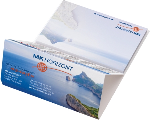 R&uuml;ckseite eines Haftnotizaufstellers