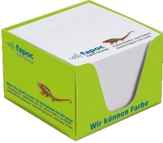 Haftnotizblock mit 4 Wechselmotiven, 72x72 mm