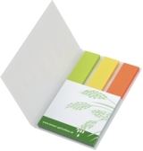 KombiSet 72x72 mm mit 1 Haftnotizblock + 3 Markern aus durchgefärbtem Papier