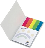 KombiSet mit 1 Haftnotizblock 72x72mm und 5 Filmmarkern, offen