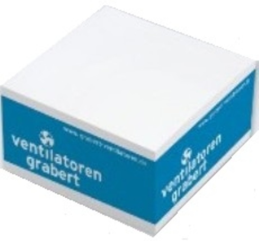 NotizKlotz 98x98 mm, 4seitig, 1farbig bedruckt