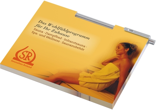 MiniOffice mit 1 Haftnotizblock und eiinem Bleistift in Karton-Umschlag 4farbig bedruckt, geschlossen