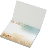 Haftnotizblock in Fleeceeffekt-Umschlag, offen