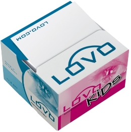 Haftetiketten 75x75 mm in Z-Lage in Spenderbox 50 mm Höhe