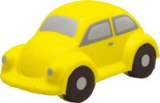 Anti-Stress-Ball als gelbes Auto, Form Käfer