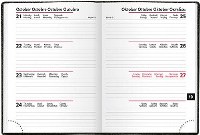 Taschenkalender 101x141 mm, 8sprachig, 1 Woche auf 2 Seiten