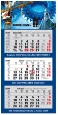 Dreimonatskalender »Easy«, 380x768 mm