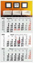 Dreimonatskalender »Piccolo«, 270x520 mm
