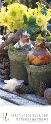 Bildkalender »Gärten«, 285x690 mm, Dezember