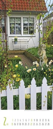 Bildkalender »Gärten«, 285x690 mm, Februar