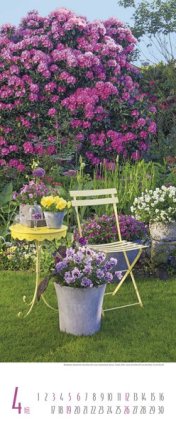 Bildkalender »Gärten«, 285x690 mm, April