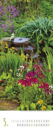 Bildkalender »Gärten«, 285x69 mm, Mai