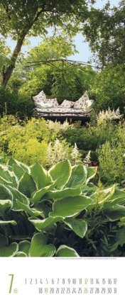 Bildkalender »Gärten«, 285x690 mm, Juli