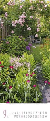 Bildkalender »Gärten«, 285x690 mm, September