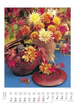 Bildkalender »Blumenträume«, 300x420 mm, November