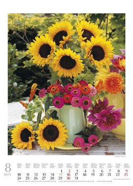 Bildkalender »Blumenträume«, 300x420 mm, August