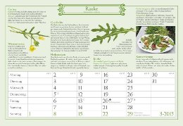 Bildkalender »Mein Kräutergarten«, 420x290 mm, März-Kalenderblatt