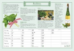 Bildkalender »Mein Kräutergarten«, 420x290 mm, Juni-Kalenderblatt