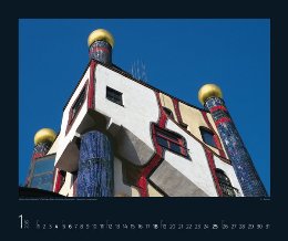 Bildkalender »Hundertwasser Architektur«, 550x460 mm, Januar