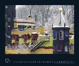 Bildkalender »Hundertwasser Architektur«, 550x460 mm, Dezember