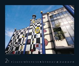 Bildkalender »Hundertwasser Architektur«, 550x460 mm, Februar