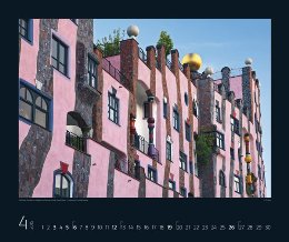 Bildkalender »Hundertwasser Architektur«, 550x460 mm, April