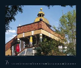 Bildkalender »Hundertwasser Architektur«, 550x460 mm, Juli