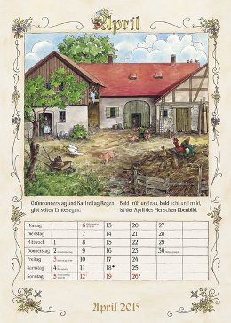 Bildkalender »Bauernkalender«, 300x465 mm, April