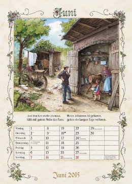 Bildkalender »Bauernkalender«, 300x465 mm, Juni