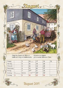 Bildkalender »Bauernkalender«, 300x465 mm, August