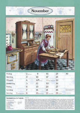 Bildkalender »Aus Großmutters Küche«, 300x420 mm, November