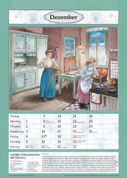 Bildkalender »Aus Großmutters Küche«, 300x420 mm, Dezember