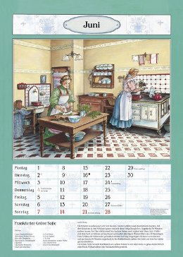 Bildkalender »Aus Großmutters Küche«, 300x420 mm, Juni
