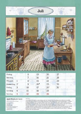 Bildkalender »Aus Großmutters Küche«, 300x420 mm, Juli