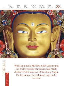 Literatur-Wochen-Kalender »Buddhistische Weisheiten«, 240x320 mm, 3.Februarwoche
