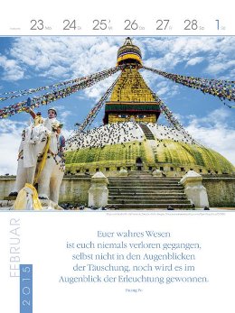 Literatur-Wochen-Kalender »Buddhistische Weisheiten«, 240x320 mm, 4.Februarwoche