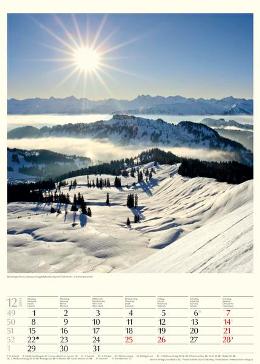 Bildkalender »Geschützte Naturlandschaften«, 300x420 mm, Dezember