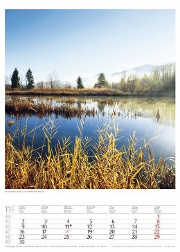 Bildkalender »Geschützte Naturlandschaften«, 300x420 mm, November