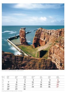 Bildkalender »Geschützte Naturlandschaften«, 300x420 mm, September