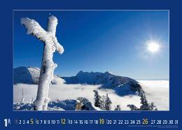 Bildkalender »Alpen im Licht«, 420x300 mm, Januar