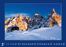 Bildkalender »Alpen im Licht«, 420x300 mm, Februar